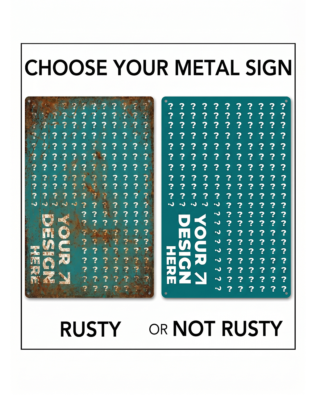 Portrait Metal Sign (EU)