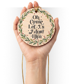 Wooden Circle Ornament