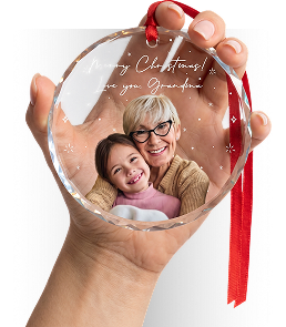 Glass Round Ornament