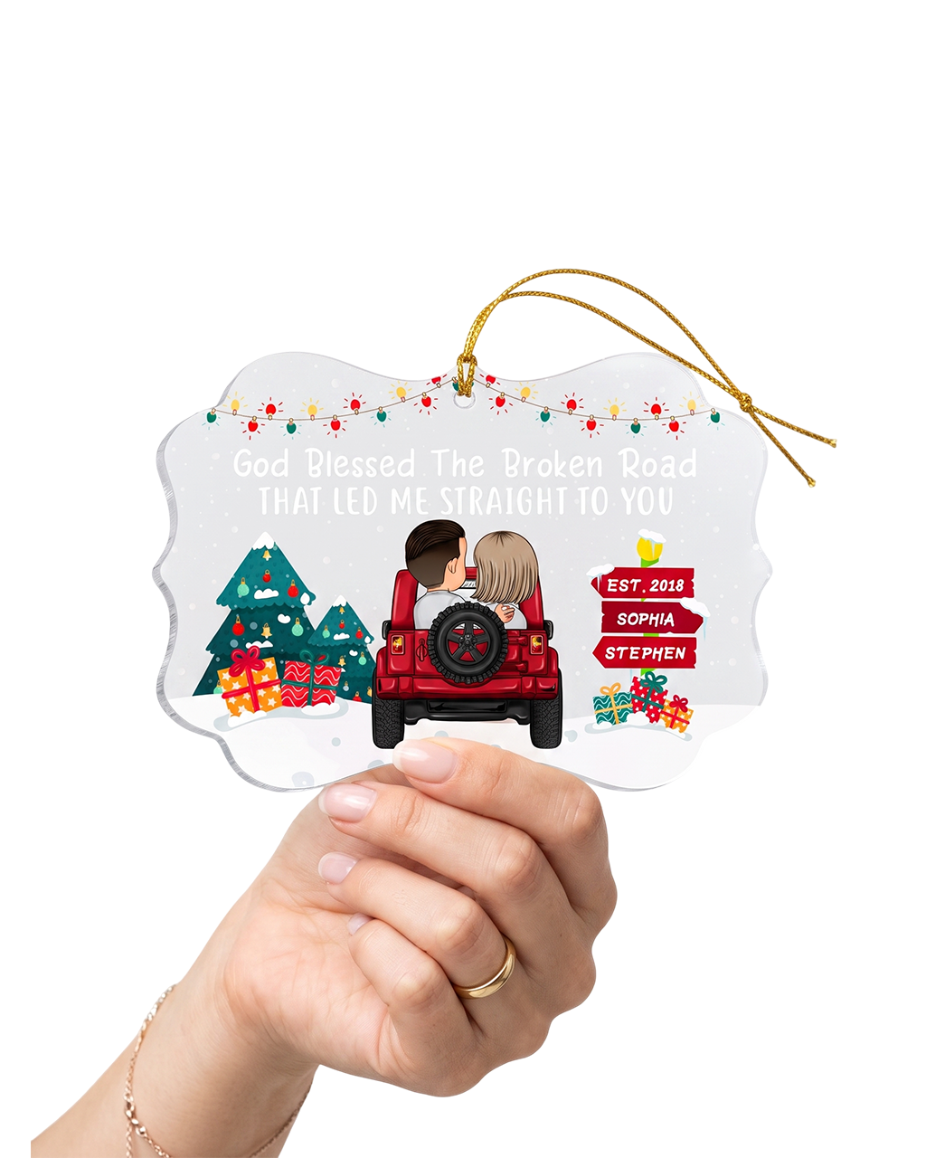 Acrylic Medallion Ornament