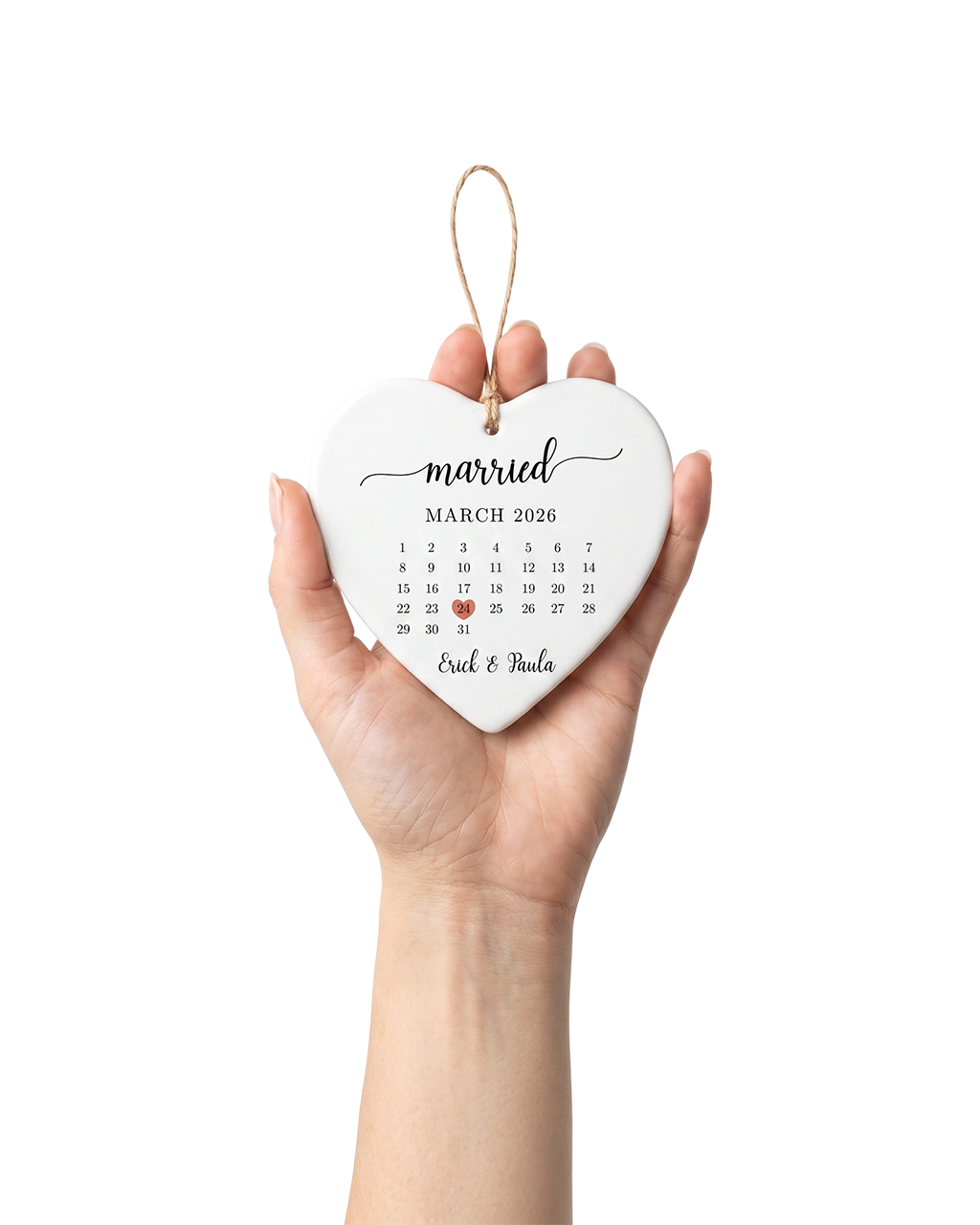 Ceramic Heart Ornament